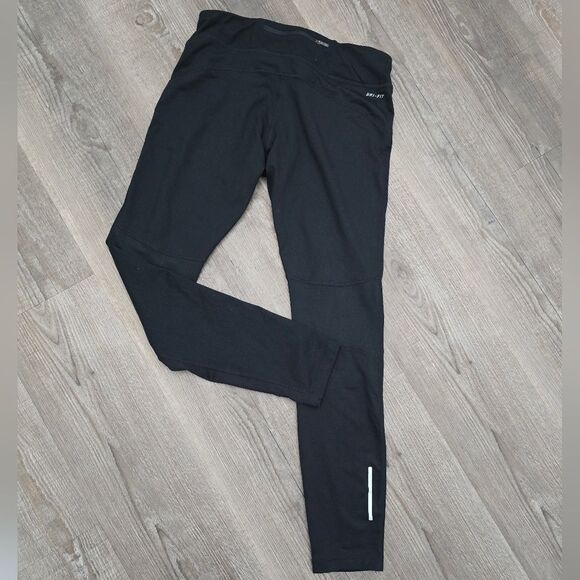 Nike dri fit leggings with ankle reflectors women's size medium - Picture 2 of 3